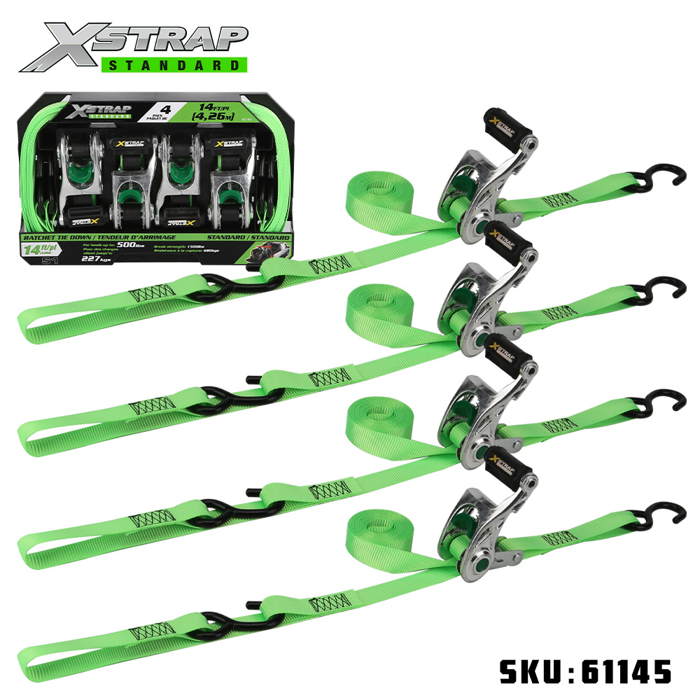 Xstrap 61145 1” x 14’ 4PK Dây buộc bằng nhôm có vòng mềm 500lb SWL